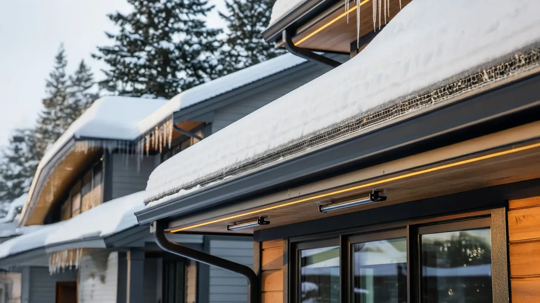a home with winter eavestroughing protection in new brunswick